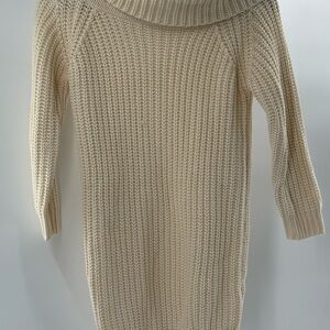 Cozy Cream Sweater Dress
